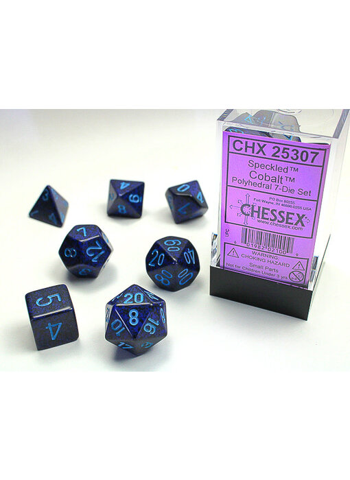 Speckled 7-Die Set Cobalt Chessex Dice (CHX25307)