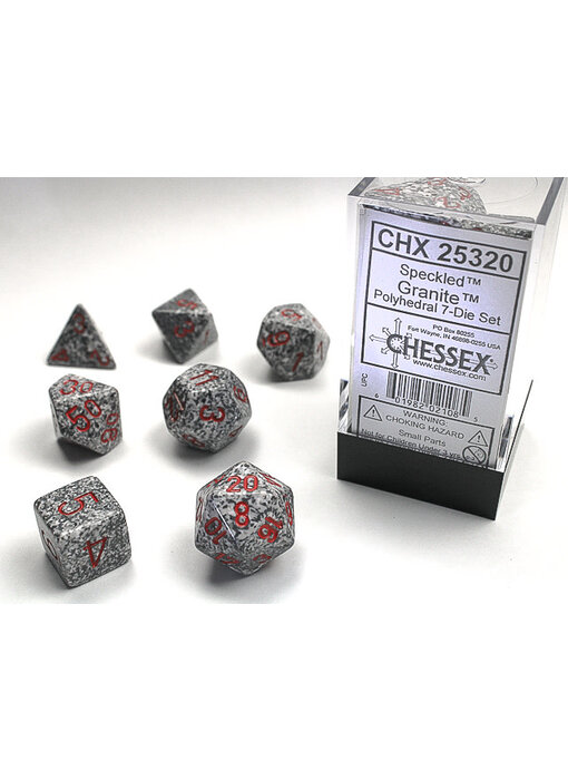 Speckled 7-Die Set Granite Chessex Dice (CHX25320)