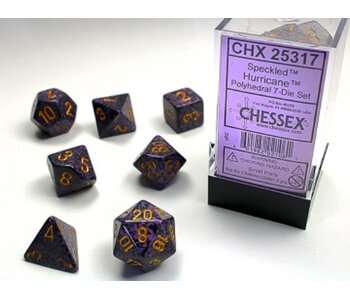 Speckled 7-Die Set Hurricane Chessex Dice (CHX25317)