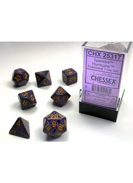 Speckled 7-Die Set Hurricane Chessex Dice (CHX25317)