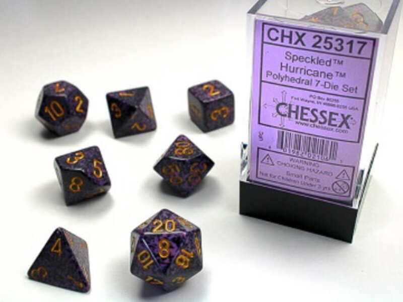 Chessex Speckled 7-Die Set Hurricane Chessex Dice (CHX25317)