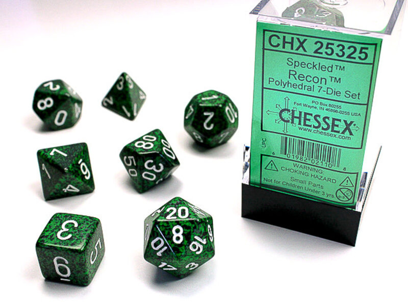 Chessex Speckled 7-Die Set Recon Chessex Dice (CHX25325)