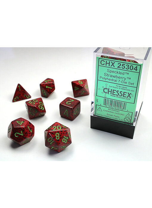 Speckled 7-Die Set Strawberry Chessex Dice (CHX25304)