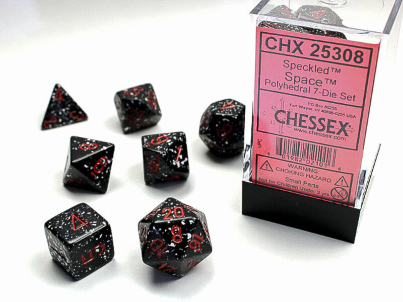 Chessex Speckled 7-Die Set Space Chessex Dice (CHX25308)