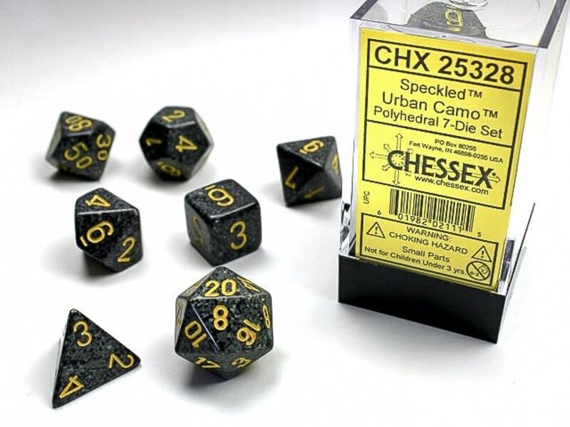 Chessex Speckled 7-Die Set Urban Camo Chessex Dice (CHX25328)