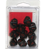 Chessex Opaque 10 * D10 Black / Red Chessex Dice (CHX26218)