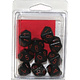 Opaque 10 * D10 Black / Red Chessex Dice (CHX26218)