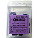 Opaque 10 * D10 Purple / White Chessex Dice (CHX26207)