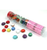 Chessex Glass Stones Translucent Mixed Colors Qty 40 Tube Chessex (CHX01195)