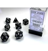 Chessex Opaque 7-Die Set Black / White Chessex Dice (CHX25408)