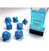 Chessex Opaque 7-Die Set Light Blue / White Chessex Dice (CHX25416)