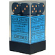 Opaque 12 * D6 Dusty Blue / Copper 16mm Chessex Dice (CHX25626)