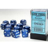 Chessex Opaque 12 * D6 Blue / White 16mm Chessex Dice (CHX25606)