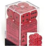 Chessex Opaque 12 * D6 Red / Black 16mm Chessex Dice (CHX25614)