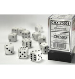 Chessex Opaque 12 * D6 White / Black 16mm Chessex Dice (CHX25601)
