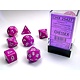 Opaque 7-Die Set Light Purple / White Chessex Dice (CHX25427)