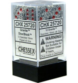 Chessex Speckled 12 * D6 Granite 16mm Chessex Dice (CHX25720)