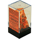 Vortex 7-Die Set Orange / Black Chessex Dice (CHX27433)