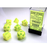 Chessex Vortex 7-Die Set Electric Yellow / Green Chessex Dice (CHX27422)