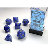 Chessex Vortex 7-Die Set Blue / Gold Chessex Dice (CHX27436)