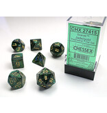 Chessex Scarab 7-Die Set Jade / Gold Chessex Dice (CHX27415)