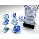 Nebula 7-Die Set Dark Blue / White Chessex Dice (CHX27466)