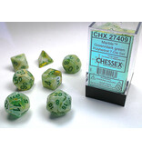 Chessex Marble 7-Die Set Green / Dark Green Chessex Dice (CHX27409)