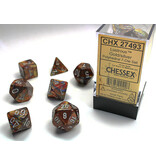 Chessex Lustrous 7-Die Set Gold / Silver Chessex Dice (CHX27493)