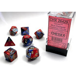Chessex Gemini 7-Die Set Blue-Red / Gold Chessex Dice (CHX26429)