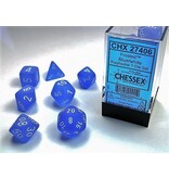 Chessex Frosted 7-Die Set Blue / White Chessex Dice (CHX27406)