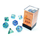 Nebula 7-Die Set Oceanic / Gold Luminary (2021) Chessex Dice (CHX27556)