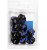 Chessex Gemini 10 * D10 Black-Blue / Gold Chessex Dice (CHX26235)
