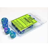 Chessex Festive 10 * D10 Waterlily / White Chessex Dice (CHX27346)