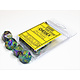 Festive 10 * D10 Rio W / Yellow Chessex Dice (CHX27249)