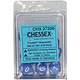 Frosted 10 * D10 Blue / White Chessex Dice (CHX27206)