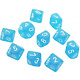 Frosted 10 * D10 Caribbean Blue Chessex Dice (CHX27216)