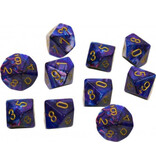Chessex Lustrous 10 * D10 Purple / Gold Chessex Dice (CHX27297)