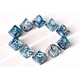 Lustrous 10 * D10 Slate / White Chessex Dice (CHX27290)