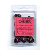 Chessex Scarab 10 * D10 Blue Blood / Gold Chessex Dice (CHX27219)