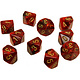 Vortex 10 * D10 Burgundy / Gold Chessex Dice (CHX27234)