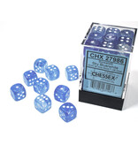 Chessex Borealis 36 * D6 Sky Blue / White 12mm Luminary Chessex Dice (CHX27986)