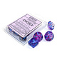 Nebula 10 * D10 Nocturnal / Blue Luminary Chessex Dice (CHX27357)