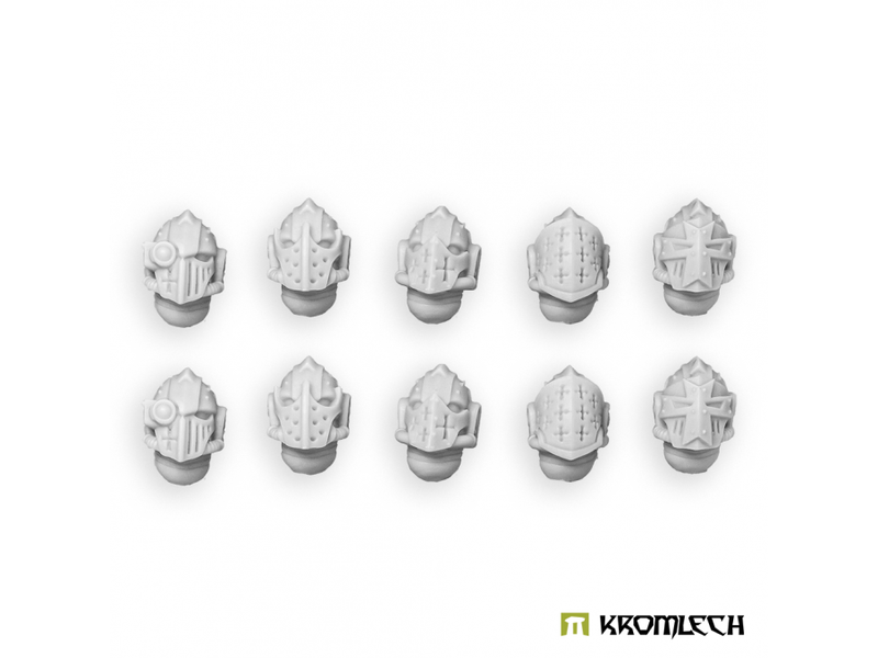 Kromlech Imperial Crusaders Helmet Heads (KRCB295)