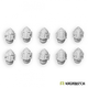 Imperial Crusaders Helmet Heads (KRCB295)