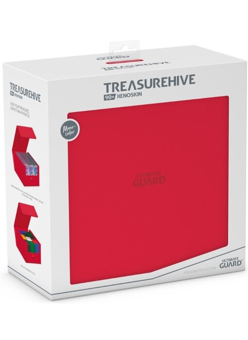 Ultimate Guard Deck Case Treasurehive 90+ Red