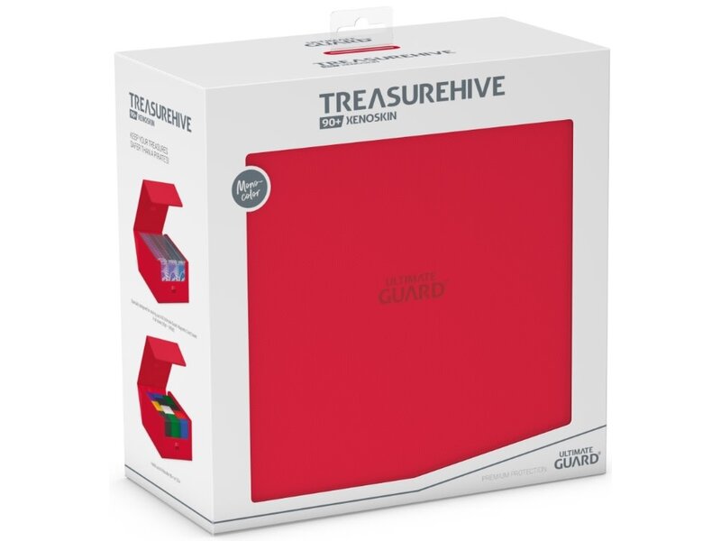 Ultimate Guard Deck Case Treasurehive 90+ Red