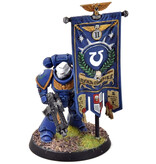 Games Workshop SPACE MARINES Primaris Ancient #1 WELL PAINTED 40K Ultramarines