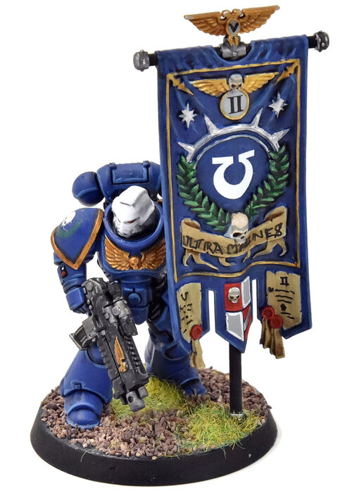 SPACE MARINES Primaris Ancient #1 WELL PAINTED 40K Ultramarines