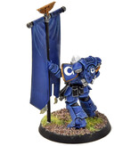Games Workshop SPACE MARINES Primaris Ancient #1 WELL PAINTED 40K Ultramarines