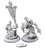 WARMACHINE Precursor Knifghts Officer and Standard #1 METAL Cygnar